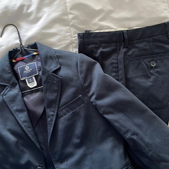 Crewcuts Navy Suit Jacket and Pants Set Size 14 main image 0